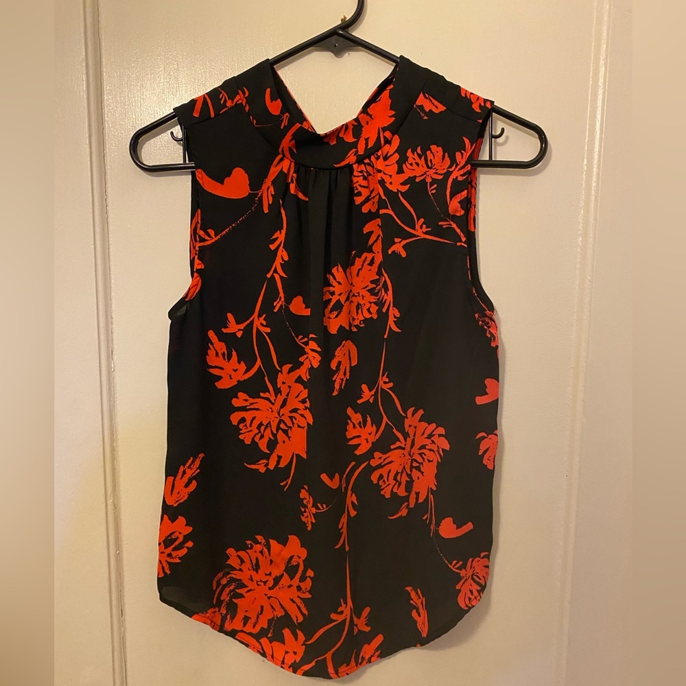 Who What Wear floral blouse